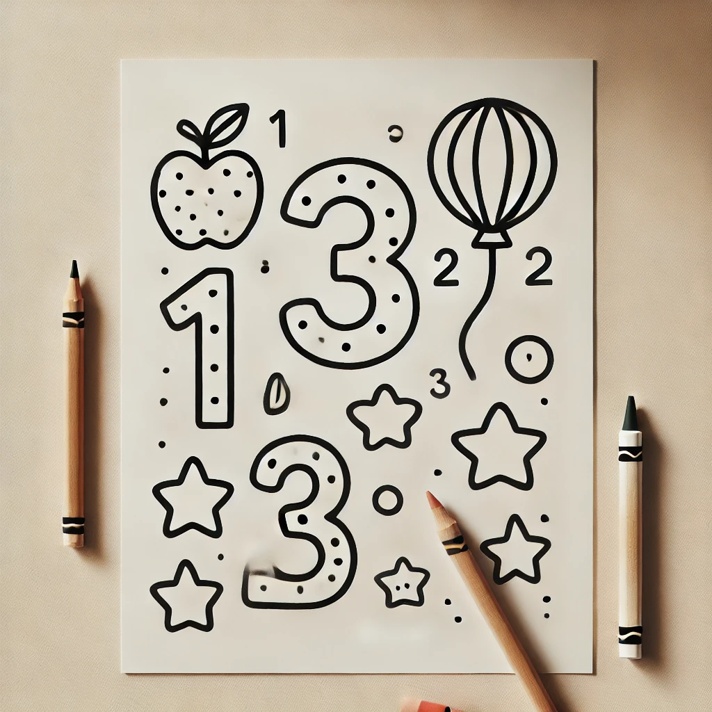 Free Printable Number Coloring Pages for Kids - School World Kids